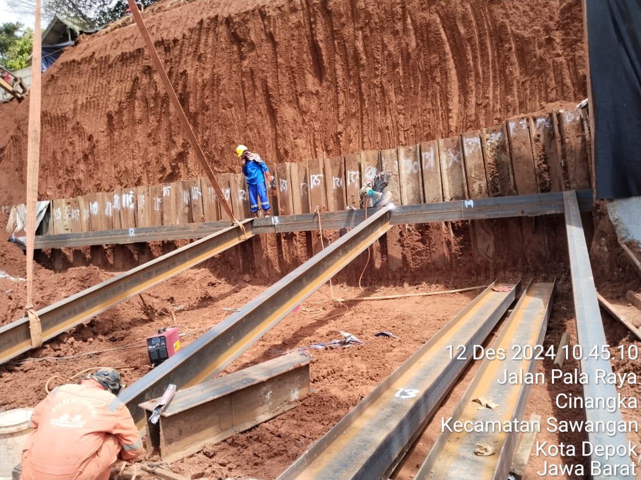 Proyek Perkuatan Dinding Tol Cinere - Dokumentasi 1